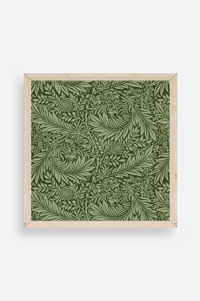 Twin Store لوحة بإطار خشبي على شكل ورقة شجر