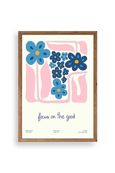 CT STONES Flowers Wooden Framed Painting