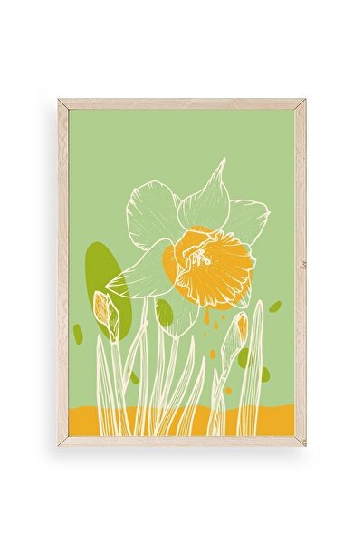 CT STONES Flower Wooden Framed Painting