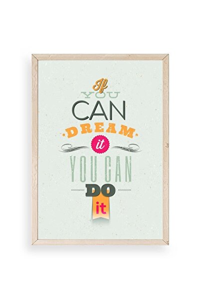 CT STONES Motto Wooden Framed Painting