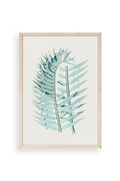 CT STONES Leaves Wooden Framed Painting