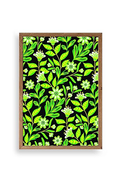 CT STONES Leaves Wooden Framed Painting