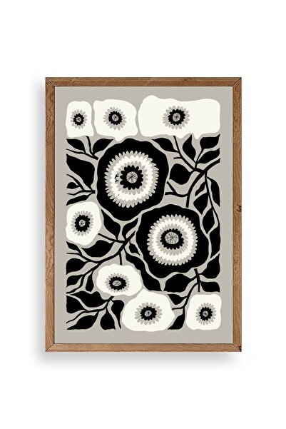 CT STONES Flower Wooden Framed Painting