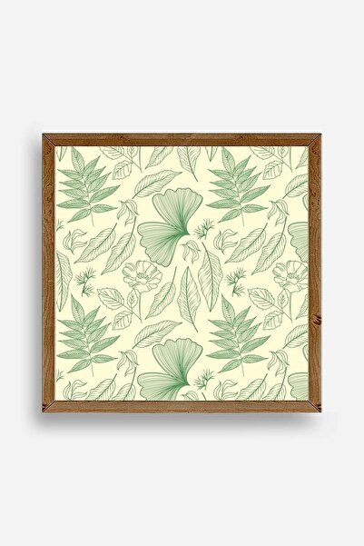 CT STONES Leaf Wooden Framed Table