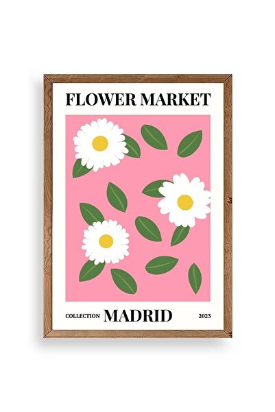 CT STONES Flower Wooden Framed Painting