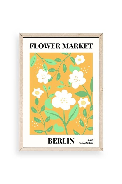 CT STONES Flower Wooden Framed Painting