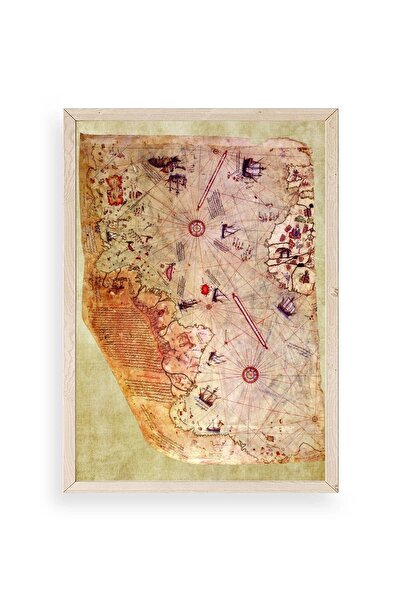 CT STONES Map Wooden Framed Painting
