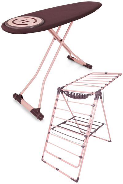 ozbience Prizma Premium Ütü Masası ve Kalın Borulu Kurutmalık Seti