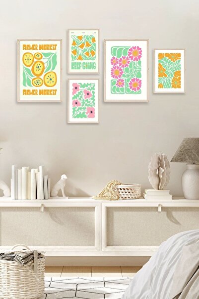 Twin Store Flower Market 5-Piece Table