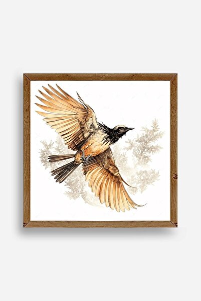 CT STONES Bird Wooden Framed Painting