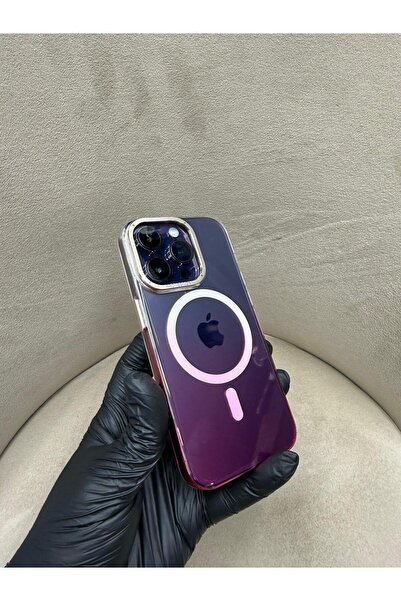 SOYLU MİX İPHONE 14 PRO MİKA GEÇİŞLİ SİYAH MAGSAFE ÖZELLİKLİ SLİM MODEL