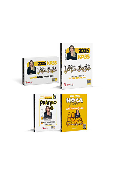 Hoca Kafası Yayınları 2026 KPSS Vatandaşlık Soru Bankası-Video Ders Notlar- P...