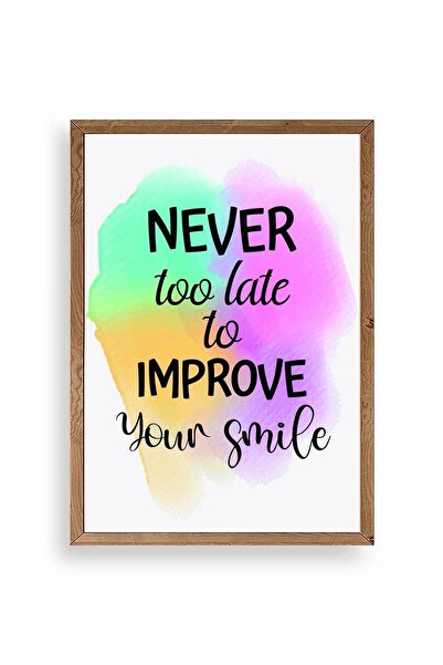 CT STONES Motto Wooden Framed Painting