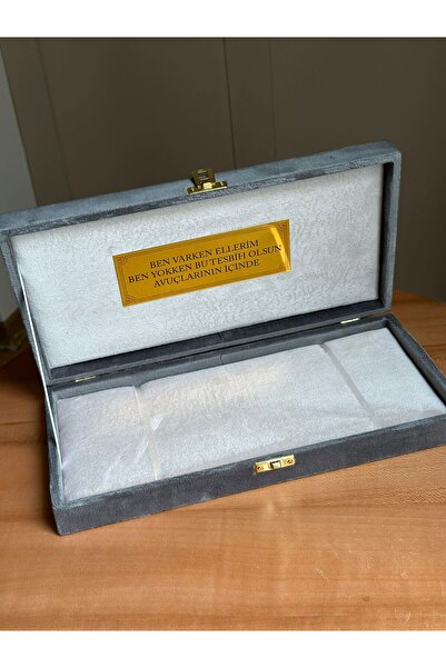 Kehribarstore Premium Özel Kumaş Hediyelik Tesbih Kutusu ,Özel Yazılı , Özel ...