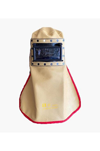 SAĞDIÇ Deri Kapaklı Kaynakçı Baş Maskesi Yeleli Arkası Açık