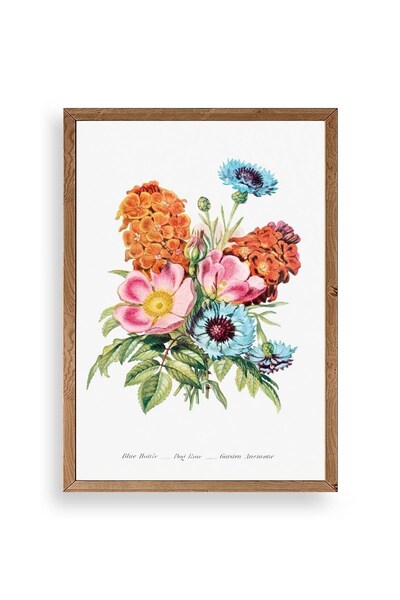 CT STONES Spring Flowers Wooden Framed Painting