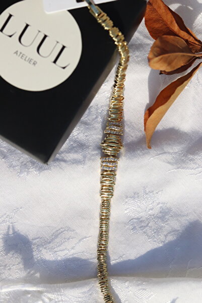 LUUL ATELIER XUPING Özel Seri Nora Wave Gold Çelik Bileklik