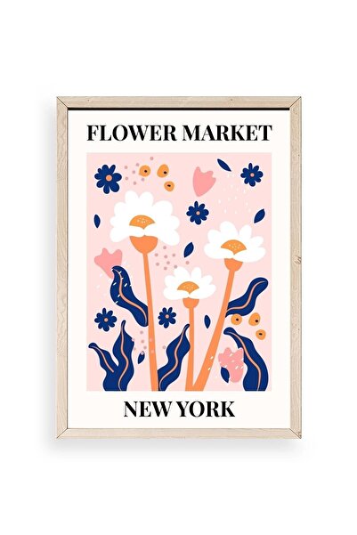 CT STONES Flower Wooden Framed Painting