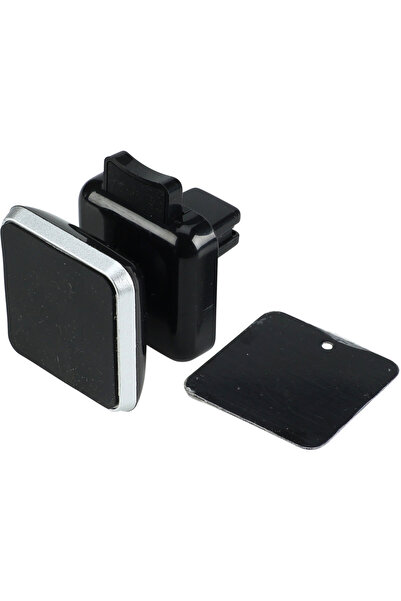 Excellent Houseware magnetic phone holder, silicone/iron, 3.2x3.2x4.7, black