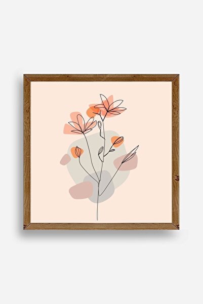 CT STONES Flower Wooden Framed Painting