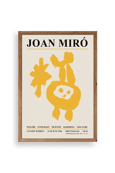 CT STONES Joan Miro Wooden Framed Painting