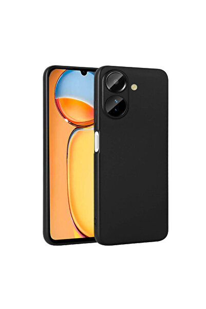 zore غطاء حماية من السيليكون من TCMK Premier لهاتف Poco C65 - أسود