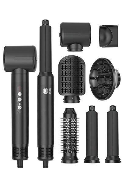 MACON مجموعة مجفف الشعر وتصفيف الشعر، 7 ملحقات قابلة للتبديل، لمسة نهائية متك...