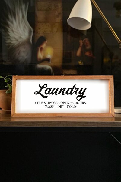 CT STONES Bathroom White Floor Laundry-Self Service Wooden Frame