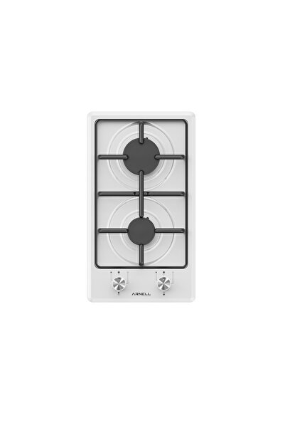 Arnell 2 Gözü Gazlı Tüplü Otomatik Çakmaklı Gaz Emniyetli Gazmer & Ce Belgeli Emaye Set Üstü 2 Li Ocak