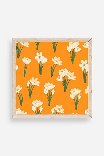 CT STONES Flower Wooden Framed Painting