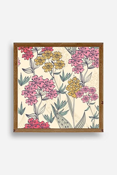 CT STONES Flowers Wooden Framed Painting