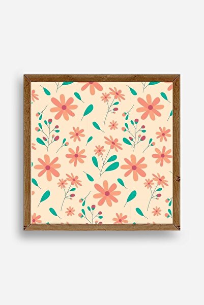 CT STONES Flower Wooden Framed Painting