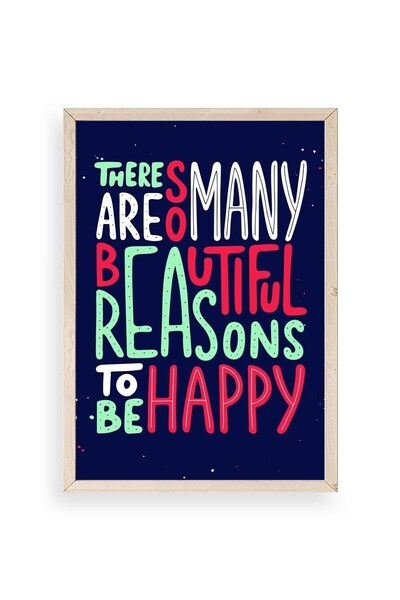 CT STONES Motto Wooden Framed Painting