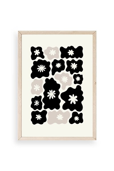 CT STONES Flower Wooden Framed Painting