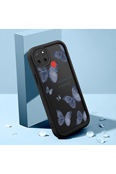 ucuc حافظة حماية من السيليكون الأسود المتوافقة مع هاتف Realme C25