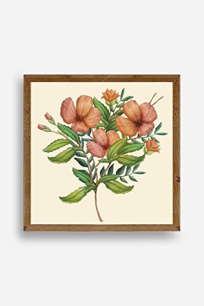 CT STONES Flower Wooden Framed Painting