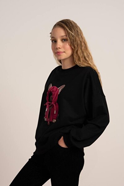 LOCO LOCO KIDS LocoLoco момичешка блуза с принт на куче, възраст 9-14 години,...