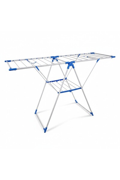 Houzi مجفف ملابس 150 × 100 × 50 سم من الفولاذ الكربوني قابل للطي