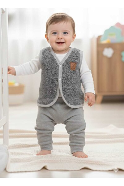 Ay Yıldız Baby سترة لورا بيبي للأطفال الرضع من القطيفة الناعمة