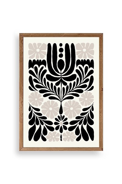 CT STONES Flower Wooden Framed Painting