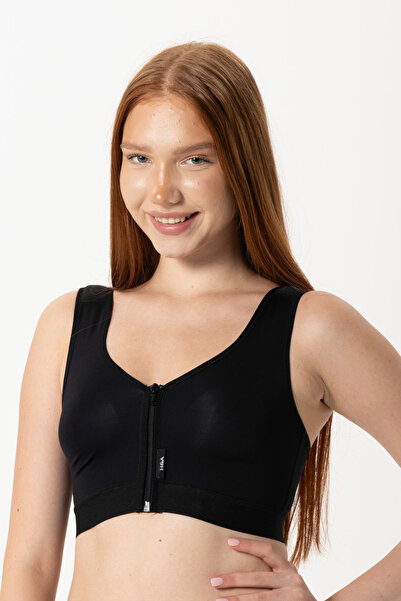 H&A Korse Backless Zipper Chest Corset Bra for Breast Surgery Implant Augment...