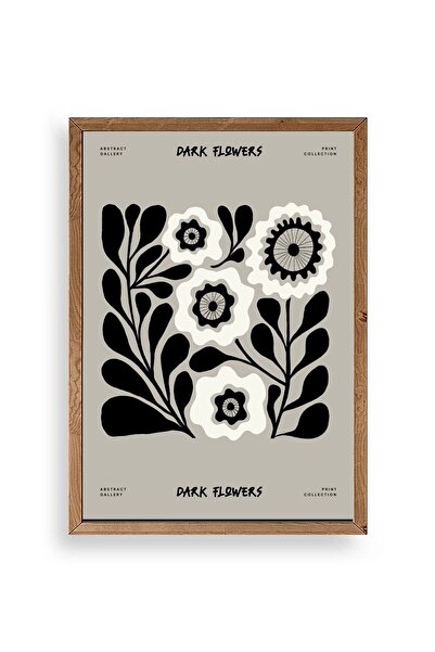 CT STONES Flower Wooden Framed Painting