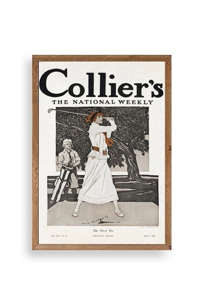 CT STONES Edward Penfield Wooden Framed Painting