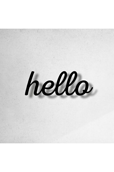 Twin Store مرحبا مكتوبة الجدول الخشبي