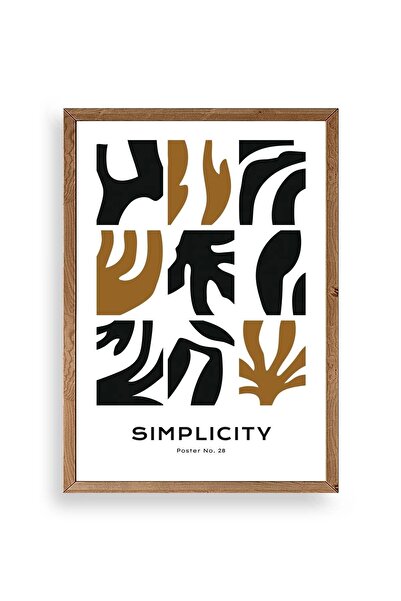 CT STONES Abstract Poster Wooden Framed Painting