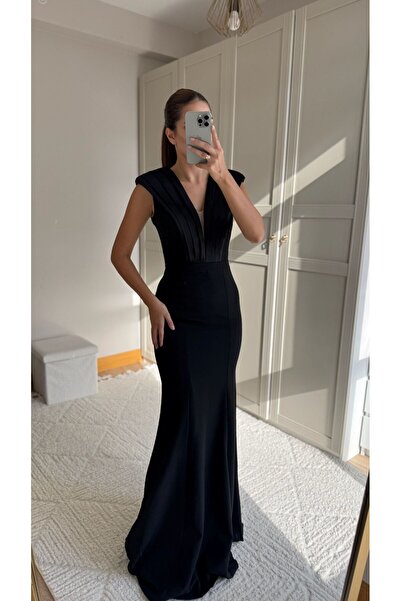 Sindimoda Nelie V Yaka Balık Abiye 4704