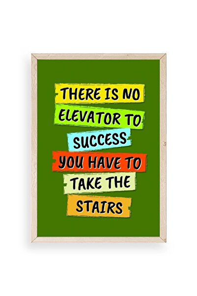 CT STONES Motto Wooden Framed Painting