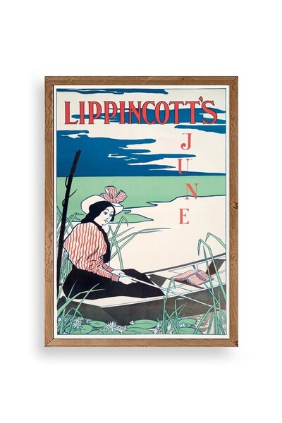 CT STONES Lippincott's Wooden Framed Painting