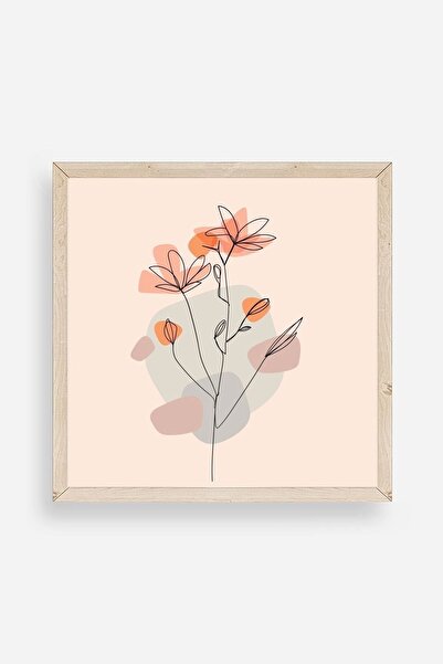 CT STONES Flower Wooden Framed Painting