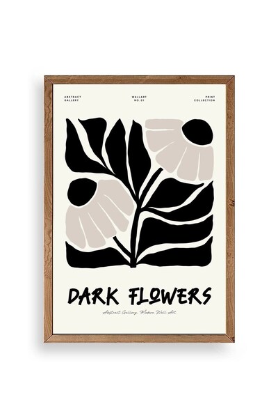 CT STONES Flower Wooden Framed Painting